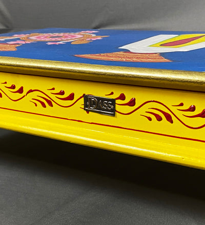 Sri tirumalagiri venkateshwara swamy Wooden Pooja Chowki & Bajot Patta For Home - D'DASS Store
