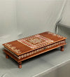 Sri Meenakshi Wooden Kollam Painted Pooja Chowki & Bajot Patta For Home - D'DASS Store