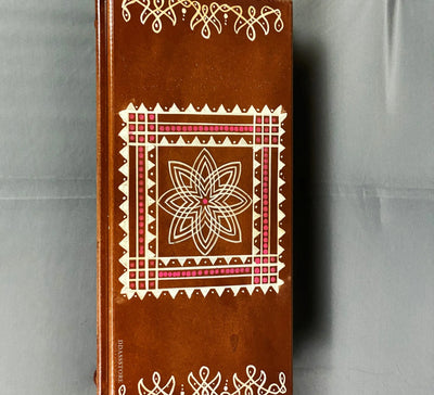 Sri Meenakshi Wooden Kollam Painted Pooja Chowki & Bajot Patta For Home - D'DASS Store