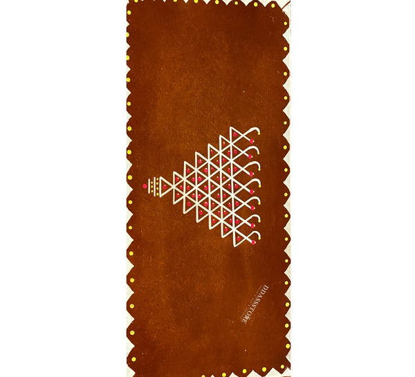 Sri Annpurna Kollam painted Painted Pooja Chowki & Bajot Patta For Home - D'DASS Store