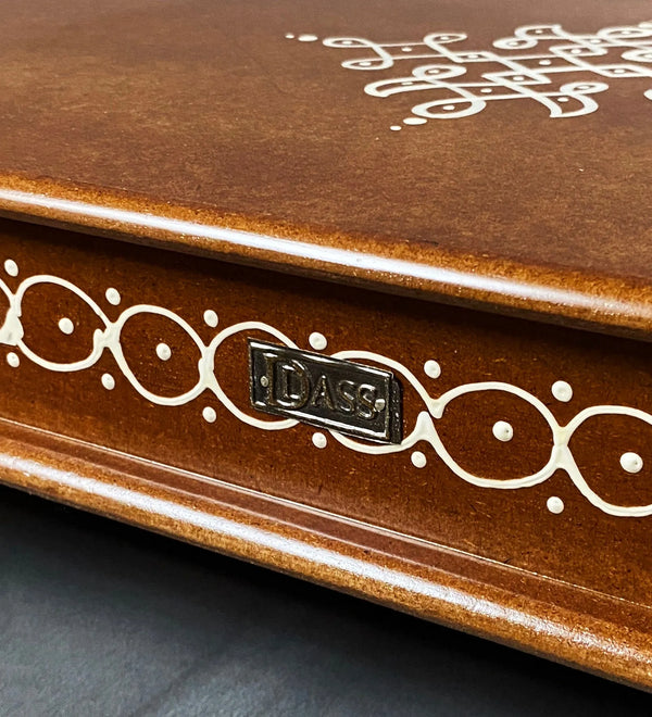 Wooden Handpainted Kollam Pooja Chowki & Bajot Patta For Home - D'DASS Store