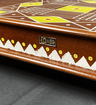 Shri Ganesh Chaturthi Wooden Pooja Chowki & Bajot Patta For Home - D'DASS Store