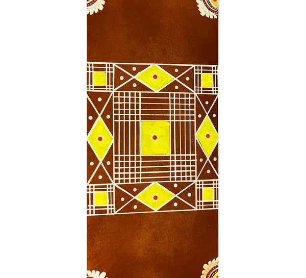 Shri Ganesh Chaturthi Wooden Pooja Chowki & Bajot Patta For Home - D'DASS Store