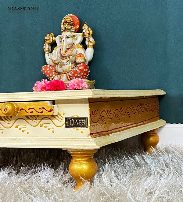 Pooja Chowki & Bajot For Home &amp; Office | DDASSBJT131_RG - D'DASS Store