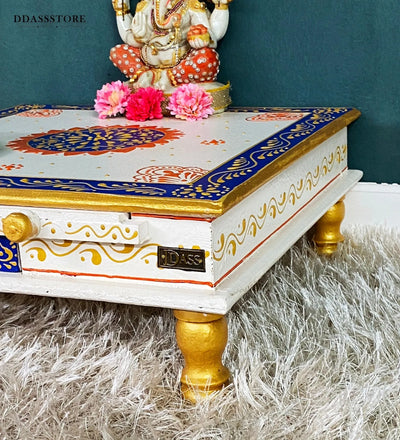 Pooja Chowki & Bajot For Home &amp; Office | DDASSBJT131_WB - D'DASS Store