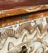 Distressed Solid wood HandCarved Bedside Table for Bed - D'DASS Store