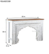 Rustic White Solid wood HandCarved Console & Side Table