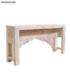 White Solid wood HandCarved Console & Side Table - D'DASS Store