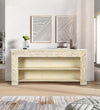 Distressed White Solid wood HandCarved Console & Side Table