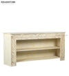 Distressed White Solid wood HandCarved Console & Side Table