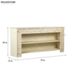 Distressed White Solid wood HandCarved Console & Side Table - D'DASS Store