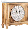 Distressed White Solid wood HandCarved Console & Side Table - D'DASS Store