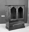 Veneer and Sheesham Wooden Pooja Mandir With Door For Home & Office