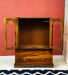 Veneer and Sheesham Wooden Pooja Mandir With Door For Home & Office - D'DASS Store