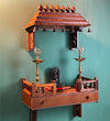 Wall Mounted Wooden Gopuram and Pooja Shelf for Home | Ganesh Chaturthi Special