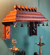 Wall Mounted Wooden Gopuram and Pooja Shelf for Home | Ganesh Chaturthi Special