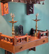 Wall Mounted Wooden Gopuram and Pooja Shelf for Home | Ganesh Chaturthi Special