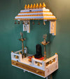 Wall Mounted Wooden Gopuram and Pooja Shelf for Home | Griha pravesh Special - D DASS Store