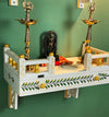 White Wall Mounted Wooden Gopuram and Pooja Shelf for Home | Festive Special - D DASS Store