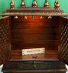 Big Sheesham Copper Wooden MDF Pooja Temple For Office | DDASSM11BIG - D DASS Store