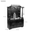 South Indian Style Solid Sheesham Wood Pooja Mandapam | DDASSMANDAP120 - D'DASS Store