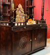 South Indian Style Solid Sheesham Wood Pooja Mandapam | DDASSMANDAP120 - D'DASS Store