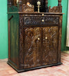 sri meenakshi temple - 90" South Indian Style Saagwan Sheesham Wood Pooja Mandap | DDASSMANDAP147 - D'DASS Store