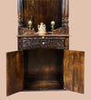 sri meenakshi temple - 90" South Indian Style Saagwan Sheesham Wood Pooja Mandap | DDASSMANDAP147 - D'DASS Store