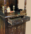 sri meenakshi temple - 90" South Indian Style Saagwan Sheesham Wood Pooja Mandap | DDASSMANDAP147 - D'DASS Store