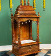 Ganesh chaturthi utsav - 51" South Indian Style Saagwan Sheesham Wood Pooja Mandap |DDASSMANDAP150 - D DASS Store