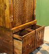 South Indian Style Solid Teak Wood Pooja Mandapam | DDASSMANDAP174