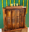 Shri Ram Jaanki Darbar Temple - South Indian Style Solid Sheesham Wood Pooja Mandir - D'DASS Store