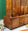 Shri Ram Jaanki Darbar Temple - South Indian Style Solid Sheesham Wood Pooja Mandir - D'DASS Store