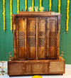 Shri Ram Jaanki Darbar Temple - South Indian Style Solid Sheesham Wood Pooja Mandir - D'DASS Store