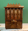 South Indian Style Solid Sheesham Wood Pooja Mandapam with Door | DDASSMANDAP177 - D'DASS Store