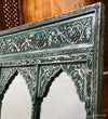 Rustic Green Wooden Hand Carved Dresser & Wall Mirror | DDASSMR238