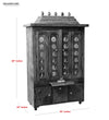 Handcarved South Indian Style Solid Sheesham Wood Pooja Mandapam | DDASSMANDAP104 - D'DASS Store