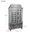 South Indian Style Solid Sheesham Wood Pooja Mandapam | Pooja room mandir designs - D'DASS Store