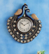 22" Decorative Ethnic Peacock Painted Wall Clock for Home | House Warming Gift