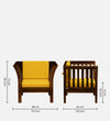 Solid Wood Single Seater Sofa - D'DASS Store