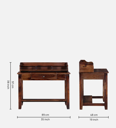 Canopy Solid Wood Study Table by D'DASS Store