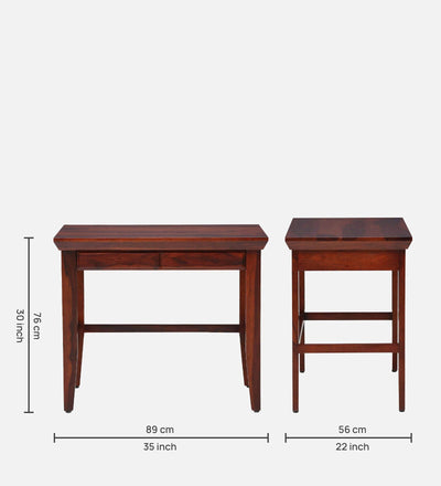 Prince Solid Wood Study Table & Office Table by D'DASS Store