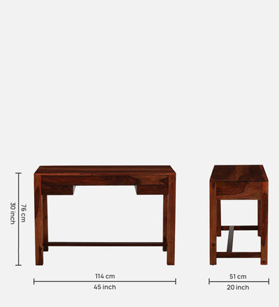 Ella Solid Wood Study Table by D'DASS Store