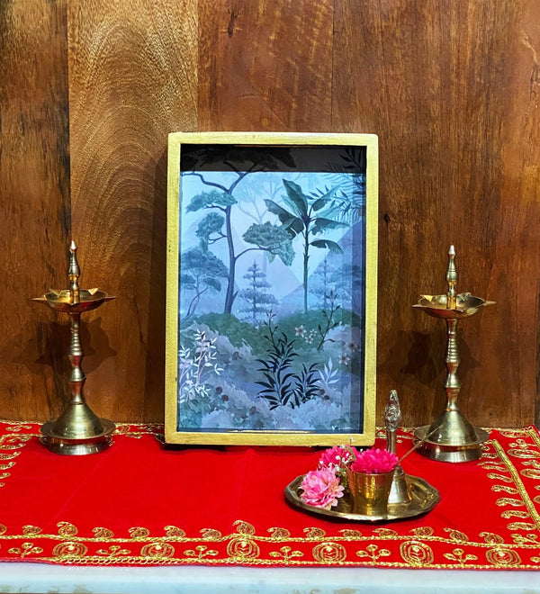 Nature Wooden Pooja Tray & Thali for Home Temple - D'DASS Store