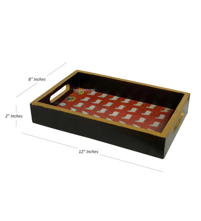 Cow Wooden Pooja Tray & Thali for Home Temple - D'DASS Store