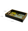 Yellow Kamdhenu Wooden Pooja Tray & Thali for Home Temple