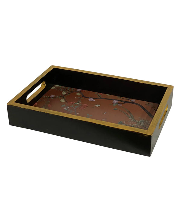 Floral Wooden Pooja Tray & Thali for Home Temple - D'DASS Store