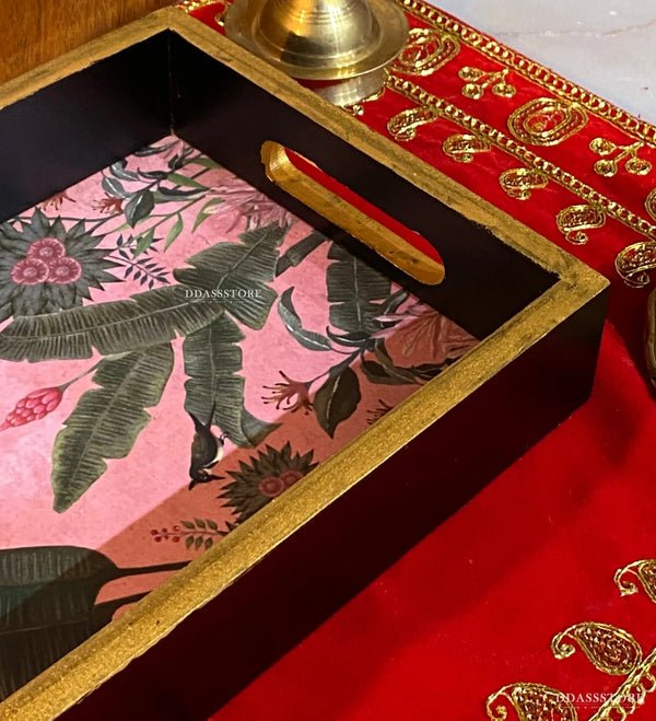 Madurai Wooden Pooja Tray & Thali for Home Temple - D'DASS Store