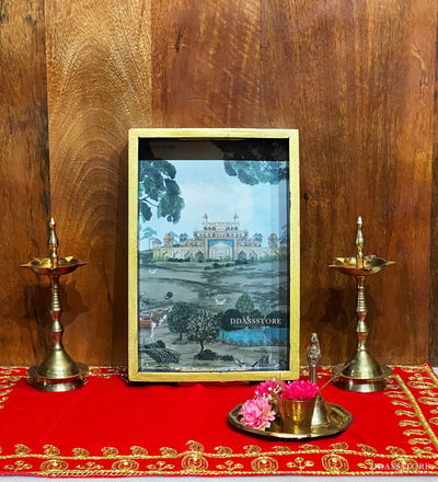 Fort Wooden Pooja Tray & Thali for Home Temple - D'DASS Store