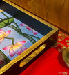 Pink Lotus Wooden Pooja Tray & Thali for Home Temple - D'DASS Store